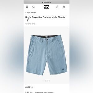 Billabong Youth Crossfire Submersibles